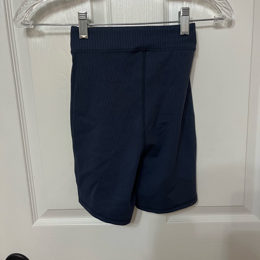 NWT | For Love and Lemons Chloe Ribbed Biker Shorts in Midnight Blue‎ Size XXS - Picture 6 of 6